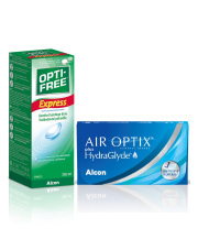 ZESTAW: Air Optix HydraGlyde 6 szt. + Opti-Free Express 355 ml
