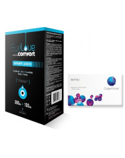 ZESTAW: Biofinity 3 szt. + EyeLove ultraComfort SmartPack 360 ml + 100 ml